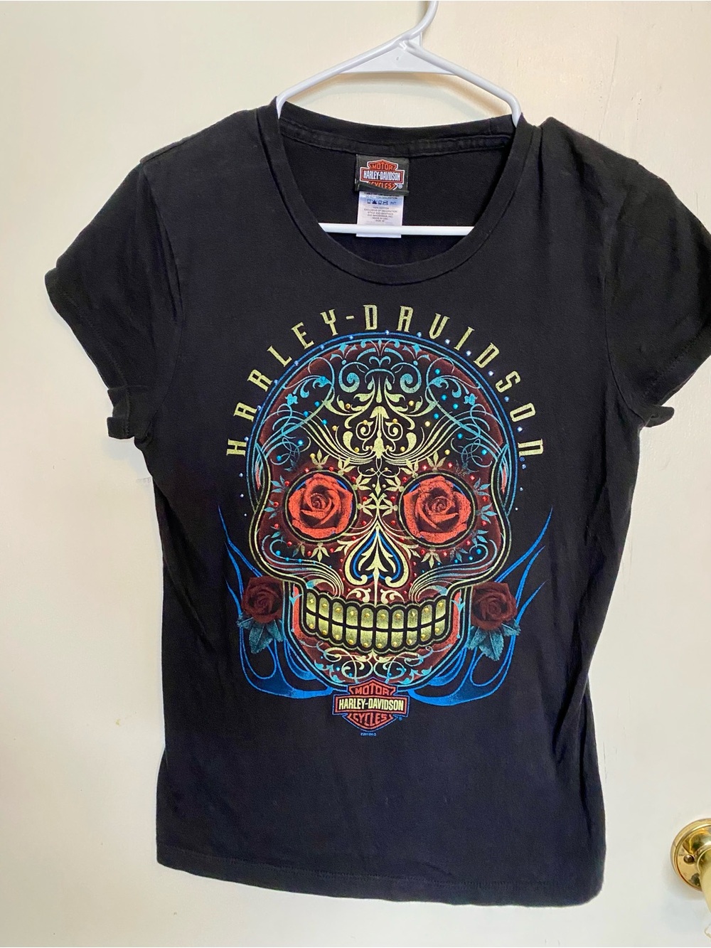 Harley-Davidson Women’s Black Sugar Skull Graphic Tee